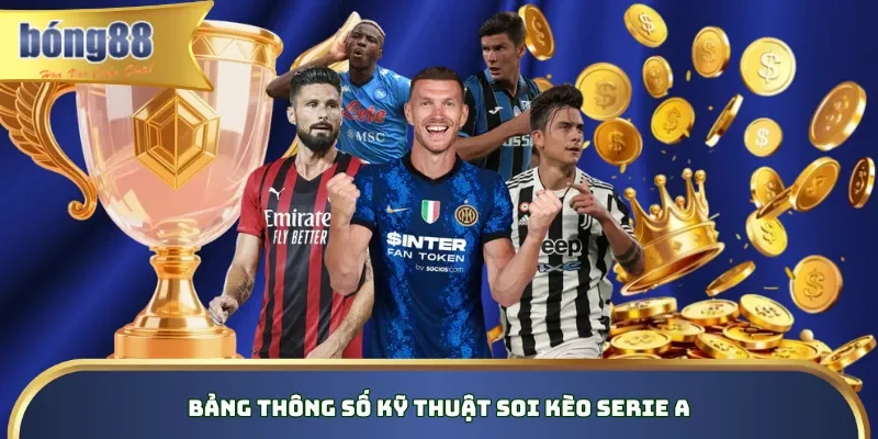 Soi Kèo Serie A - Cẩm Nang Phân Tích Bóng Đá Ý Chuyên Sâu Bảng thông số kỹ thuật soi kèo Serie A